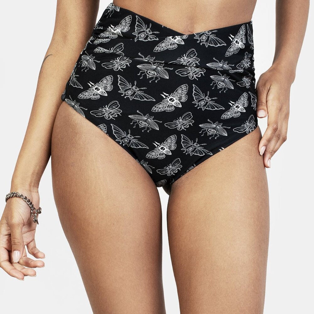 NWT Disturbia Mortmoth Bikini bottom, size small/8